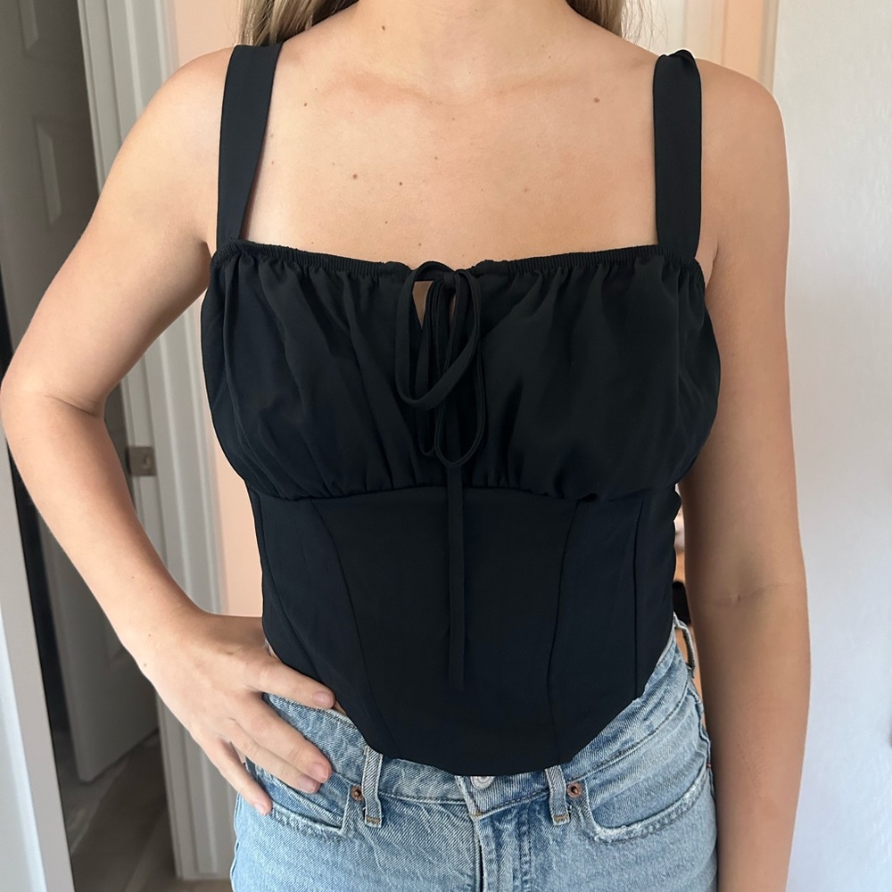 PacSun Black Crop Top